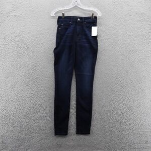 Fidelity Denim Gwen High Rise Skinny Jeans Dark Wash Women's Size 24